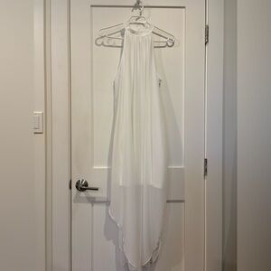 White flowy dress